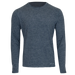 hot chillys mens clima tek crewneck in nightfall heather front flat view