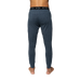 hot chillys mens clima tek bottom in nightfall heather back model view