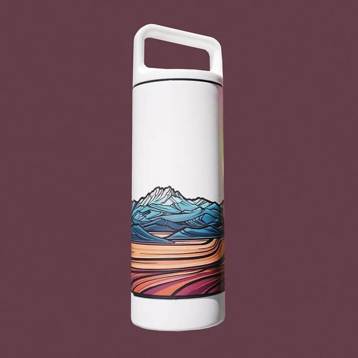 Hydrascape Infinity Stickers. Long mountain stickers for water bottles,  laptops & cars