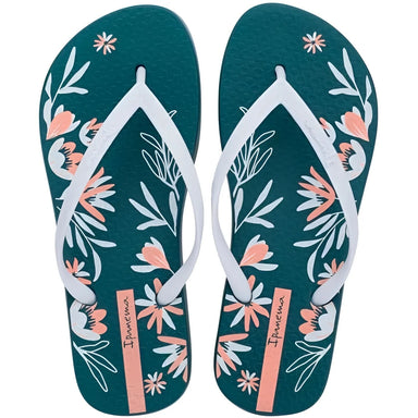 Ipanema Women's Clássica Happy XVIII Sandal in jade & peach, top view