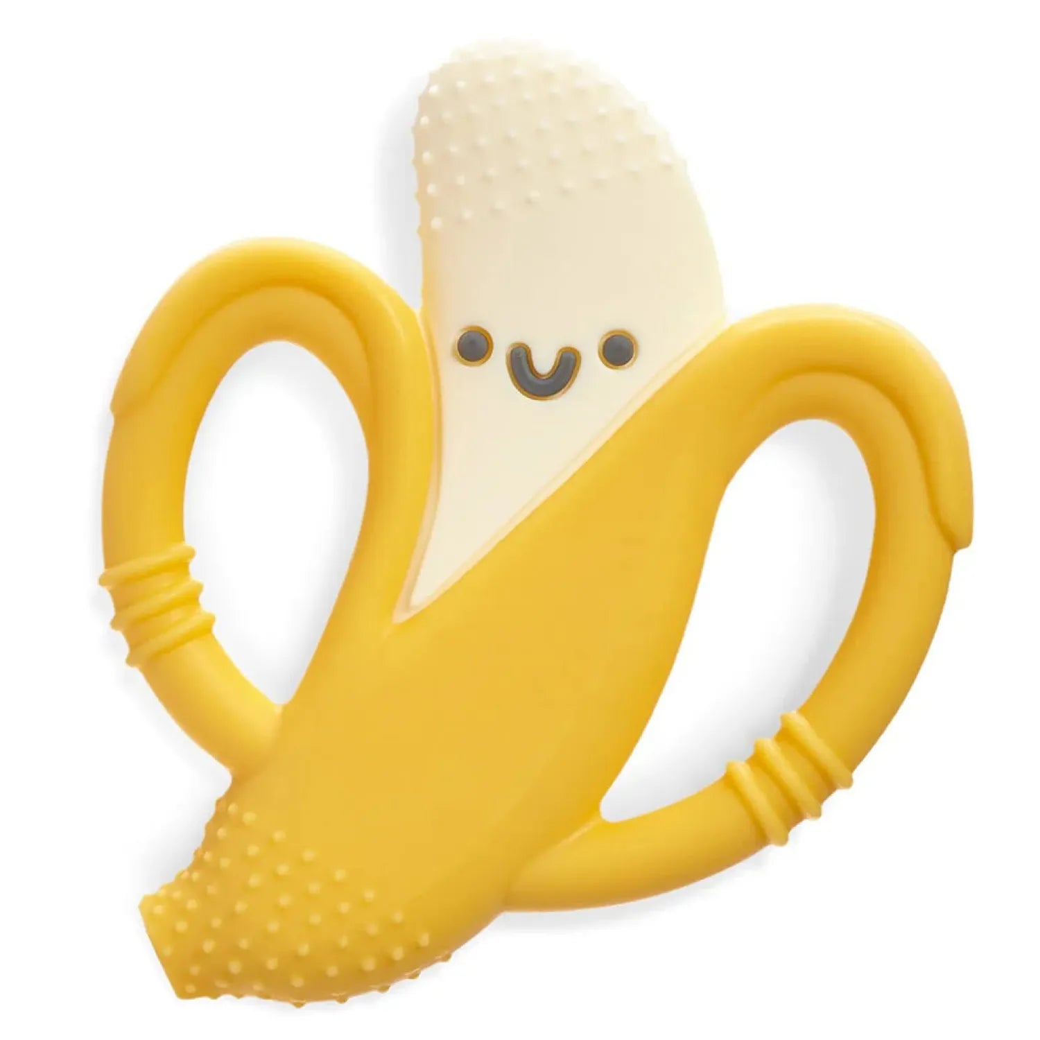 Itzy Ritzy Chew Crew™ Silicone Handle Teether shown in the Banana option.