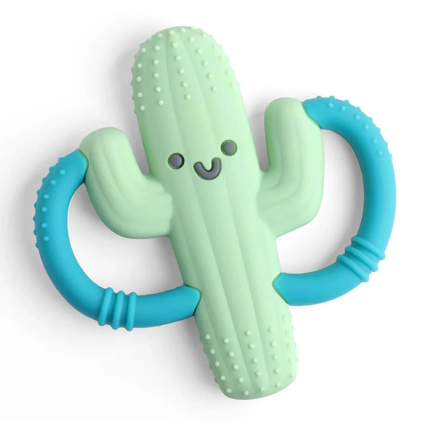 Itzy Ritzy Chew Crew™ Silicone Handle Teether shown in the Cactus option.