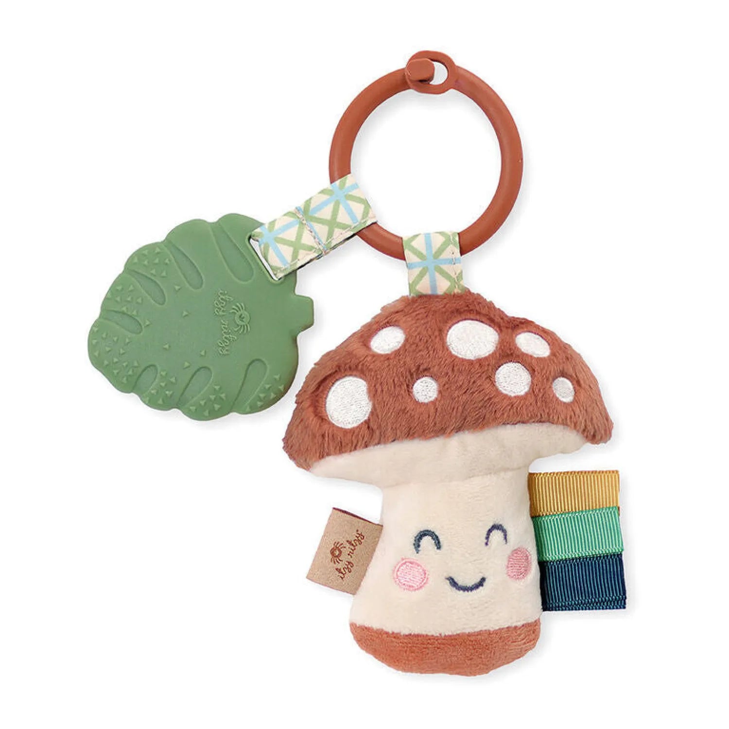 Itzy Ritzy Itzy Pal™ Infant Toy shown in the Mushroom option.