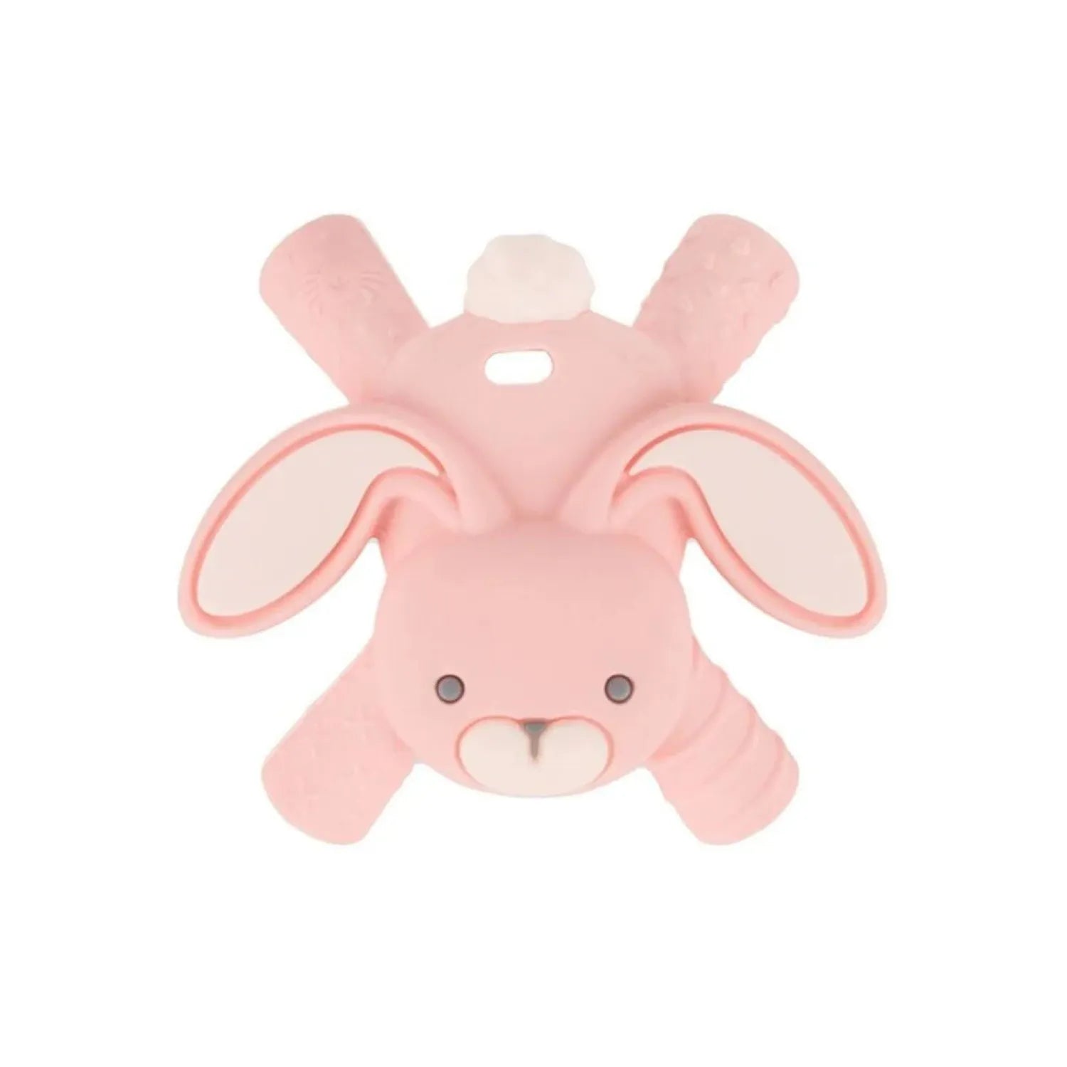 Itzy Ritzy Ritzy Teether™ - Molar Teether shown in the Pink Bunny option.