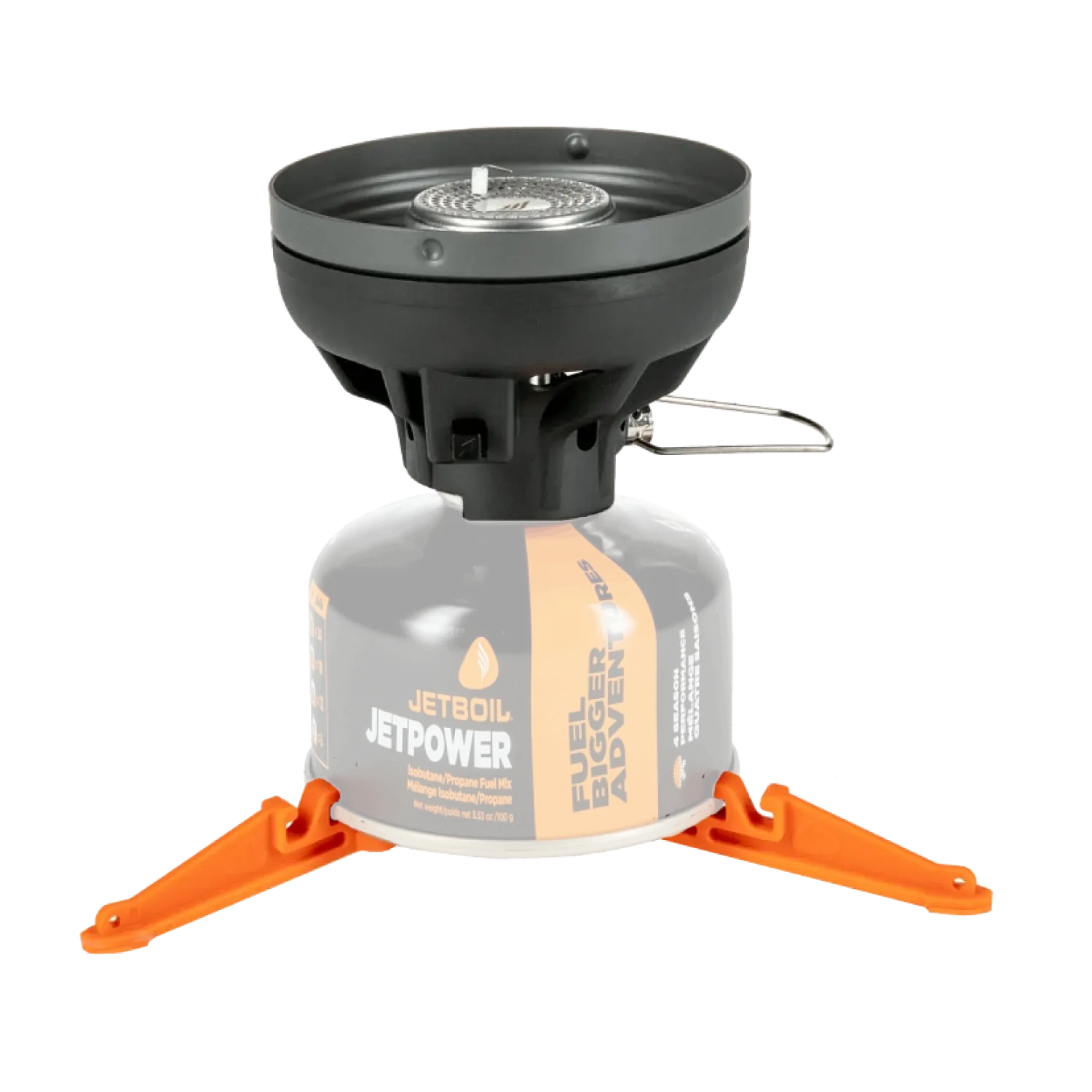 Jetboil Flash Cooking System shown with base. (Fuel canister not included)