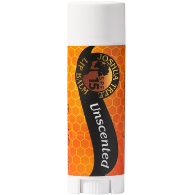 Joshua Tree Organic Lip Balm in unscented spf