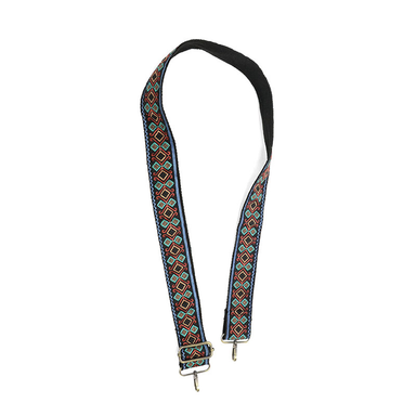 joy susan 2" multi traditional guitar strap open front view