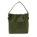 joy susan classic hobo handbag in dark basil front view