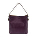 joy susan classic hobo handbag in purplicious/coffee front view