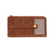 joy susan new kara distressed wallet in saddle front view