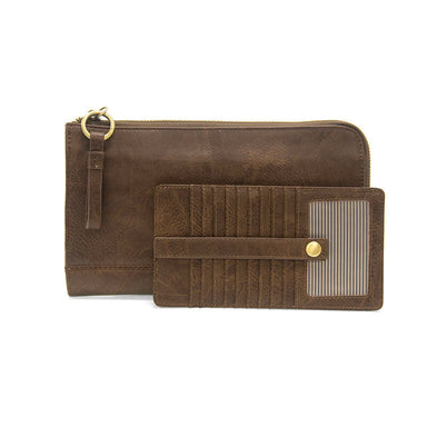 Joy Susan Karina Convertible Wristlet Dark Walnut With Insert