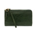 joy susan karina convertible wristlet in emerald green front view