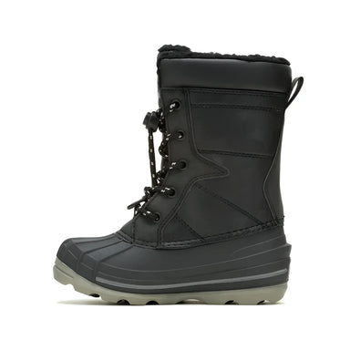 Kamik Kid's Surfin Boot in black, inside view