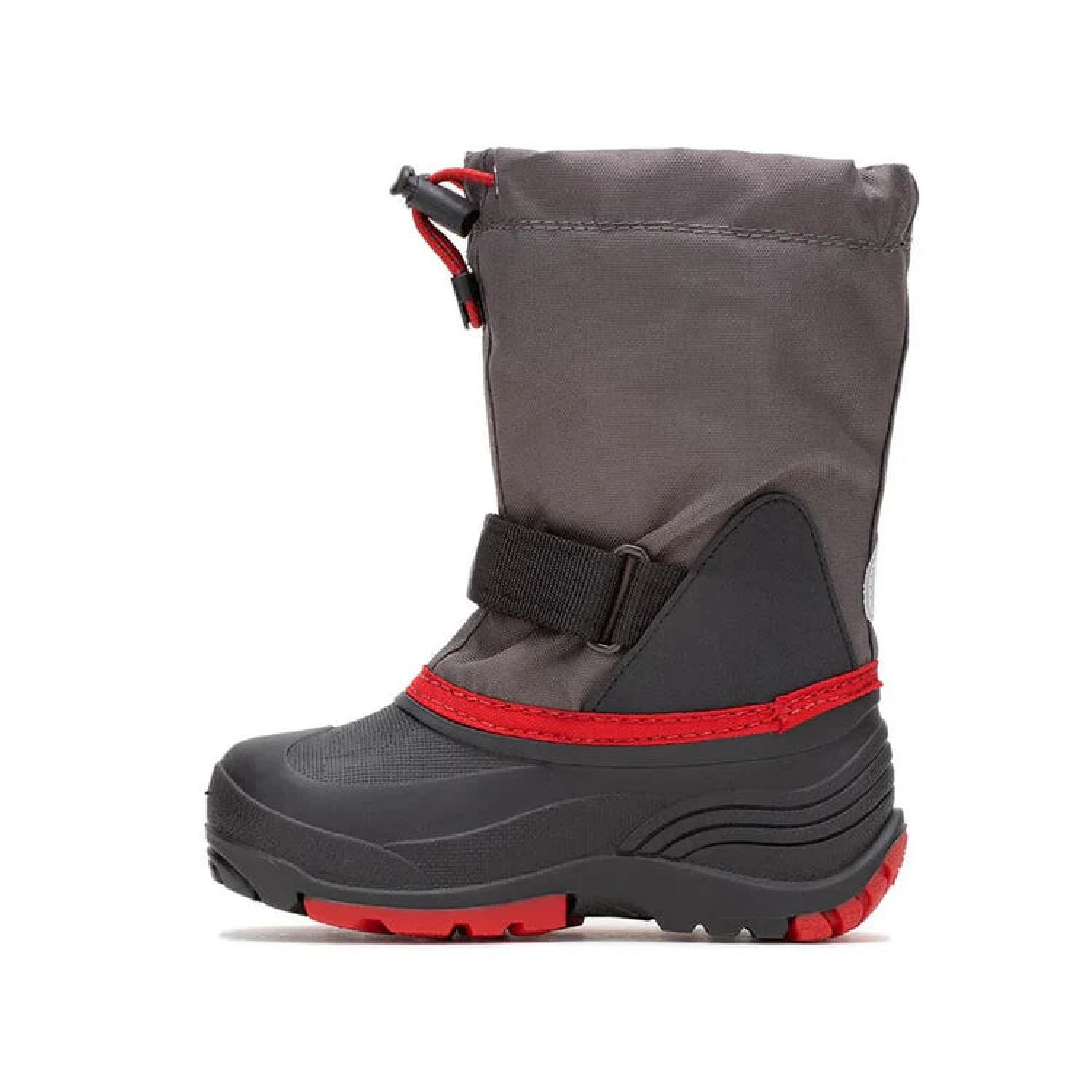 Kamik K's Waterbug 5 - Youth Winter Boots, Charcoal Red, side view