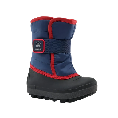 Kamik Toddler's Snowbug 7 in navy, side view