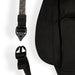 Kavu Mini Rope Bag in black, buckle detail