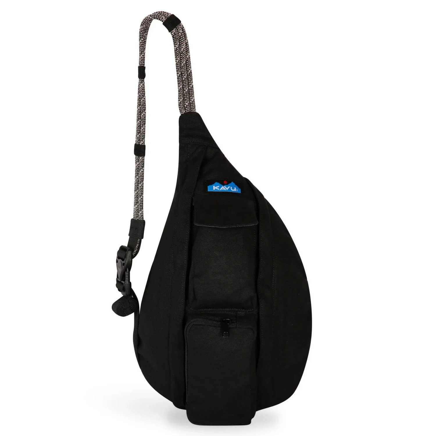 Kavu Mini Rope Bag in black, front view
