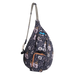 Kavu Mini Rope Sling in Quiet Wildflowers, front view