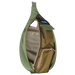 Kavu Mini Rope Sling in ground cover, front view unzipped