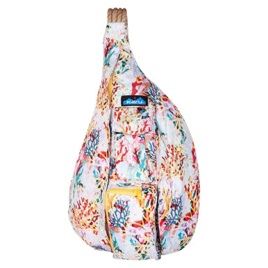 Kavu Rope Sling, Floral Coral, front view flat 