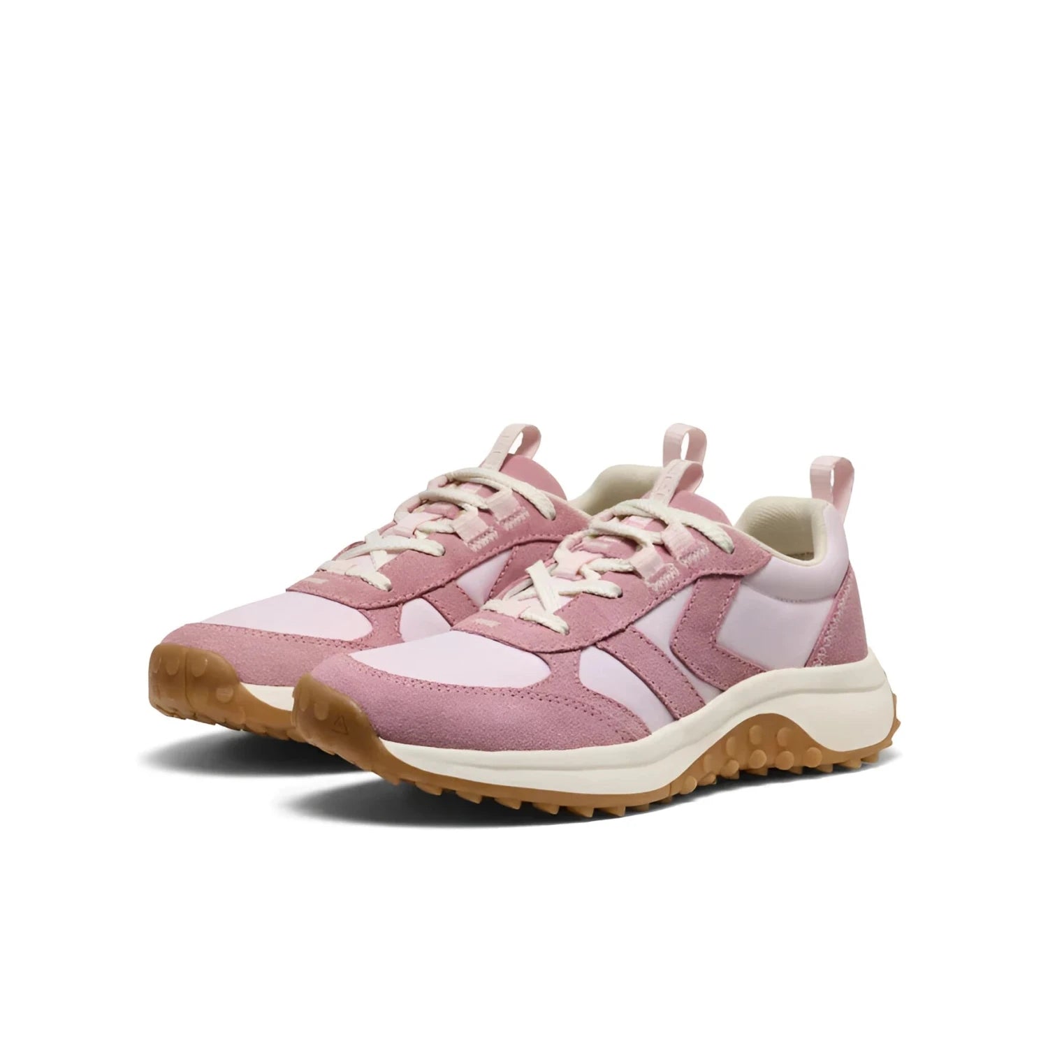 KEEN Big Kid's KS86 Sneaker in lilas & giggle pink, front view