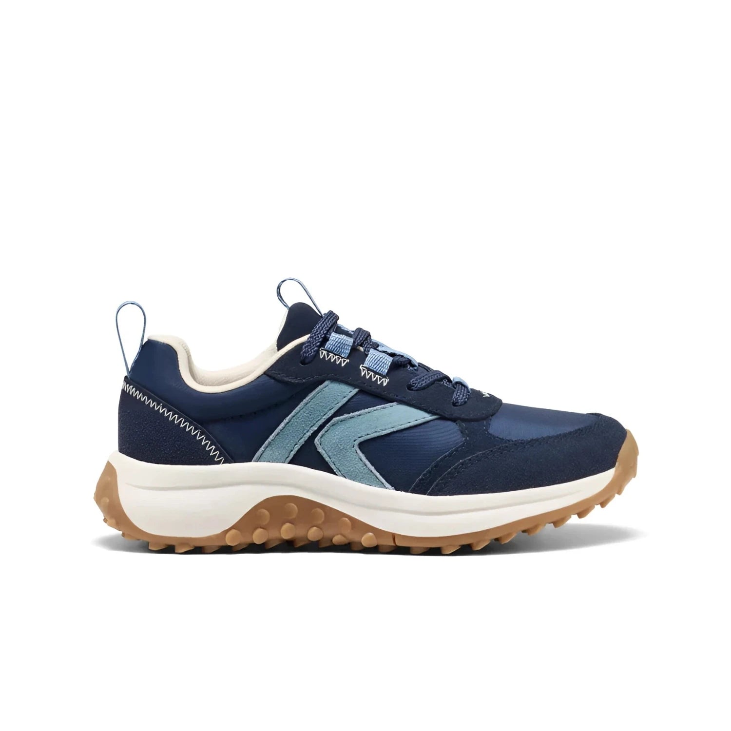 KEEN Big Kid's KS86 Sneaker in naval & Coronet blue, side view
