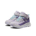 KEEN Kid's Hightrail Waterproof Hiking Boot in Purple Haze Thistle, side and front view of pair 