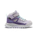 KEEN Kid's Hightrail Waterproof Hiking Boot in Purple Haze Thistle, side view 