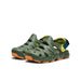 KEEN Kid's HyperFLT Clog in bronze green & orange, front view