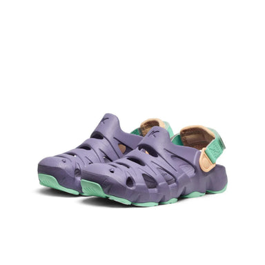 KEEN Kid's HyperFLT Clog in purple haze & peach fuzz, front view