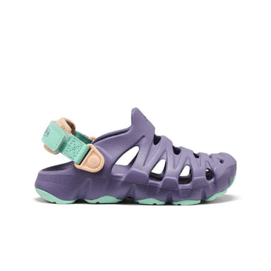 KEEN Kid's HyperFLT Clog in purple haze & peach fuzz, side view