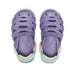 KEEN Kid's HyperFLT Clog in purple haze & peach fuzz, top view