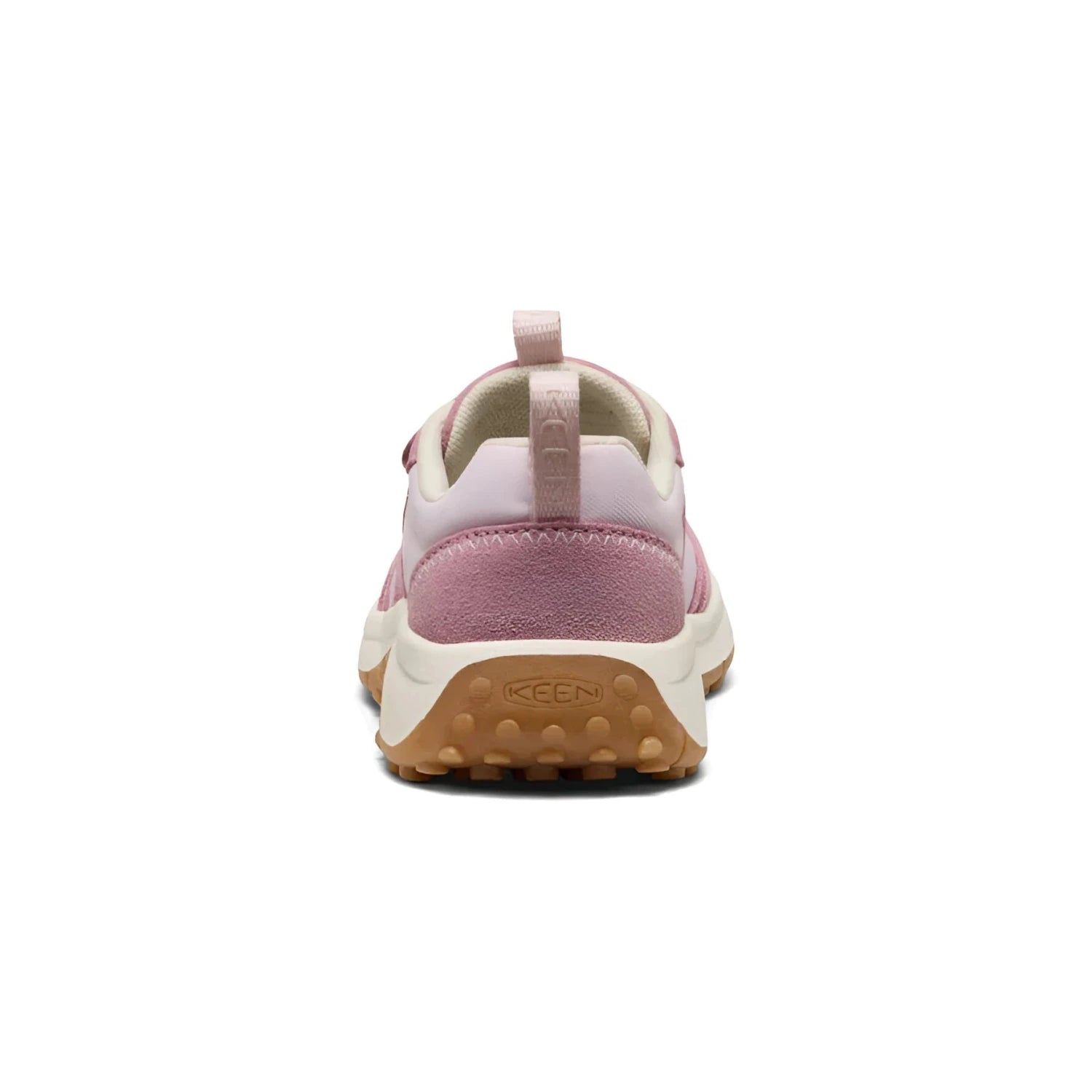 KEEN Kid's KS86 Sneaker in lilas & giggle pink, back view