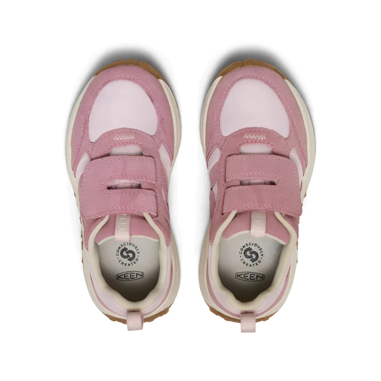 KEEN Kid's KS86 Sneaker in lilas & giggle pink, top view