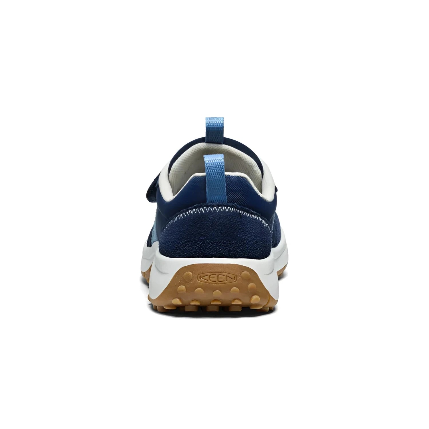 KEEN Kid's KS86 Sneaker in naval & Coronet blue, back view