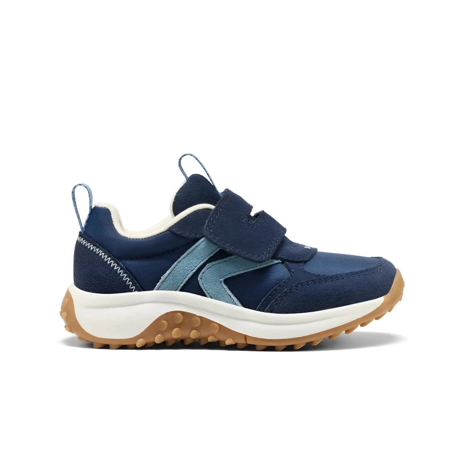 KEEN Kid's KS86 Sneaker in naval & Coronet blue, side view