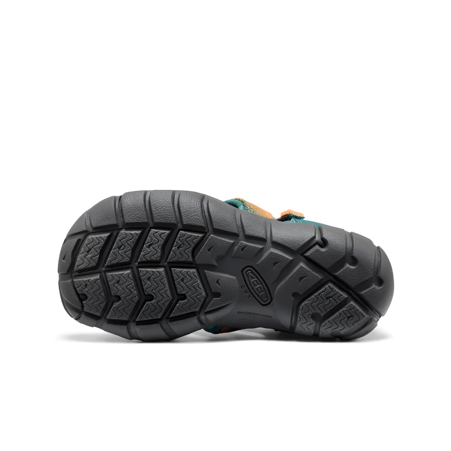 KEEN Kid's Seacamp II CNX Sandal in Ombre Mediterranea, sole view