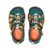 KEEN Kid's Seacamp II CNX Sandal in Ombre Mediterranea, top pair view
