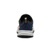 KEEN Kid's Zionic Waterproof Shoe in naval academy & scarlet ibis, back view