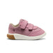 KEEN Toddler's KNX T-Toe Sneaker in lilas & star white, side view