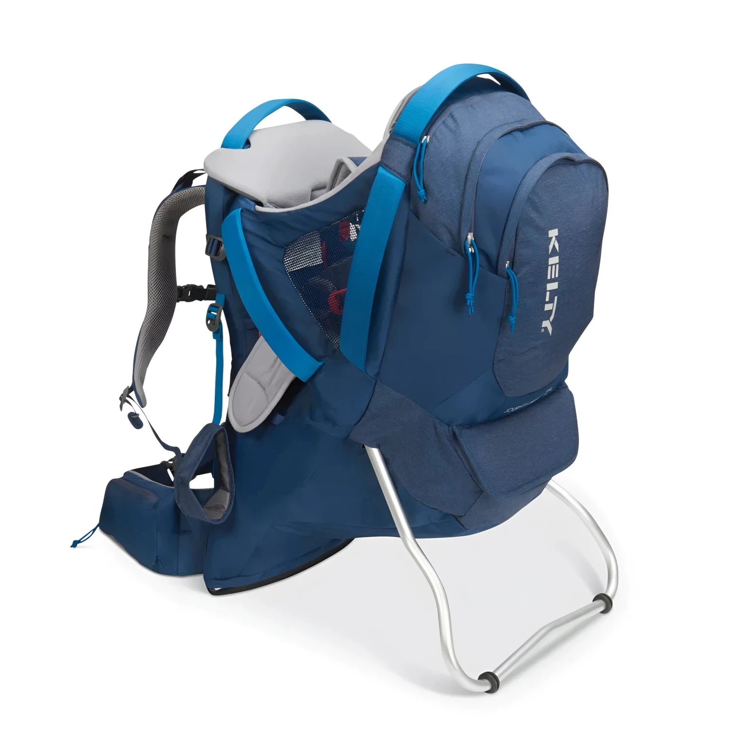 Kelty Journey PerfectFIT Signature Carrier in insignia blue, front angled view