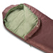Kelty Kid's Mistral 30 Sleeping Bag in antler & huckleberry, top upclose view