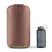 Kelty Kid's Mistral 30 Sleeping Bag in antler & huckleberry, packed view