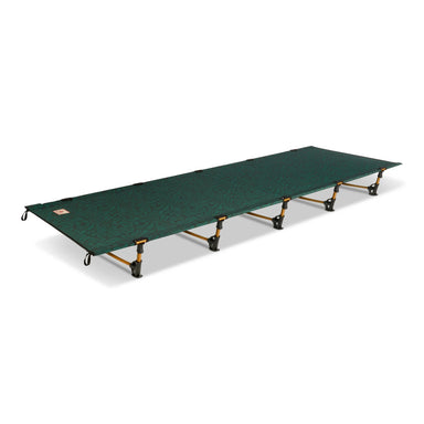 Kelty Lowdown Cot in Fern, front and side view 