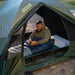 Kelty Lowdown Cot in Fern, view of cot in use