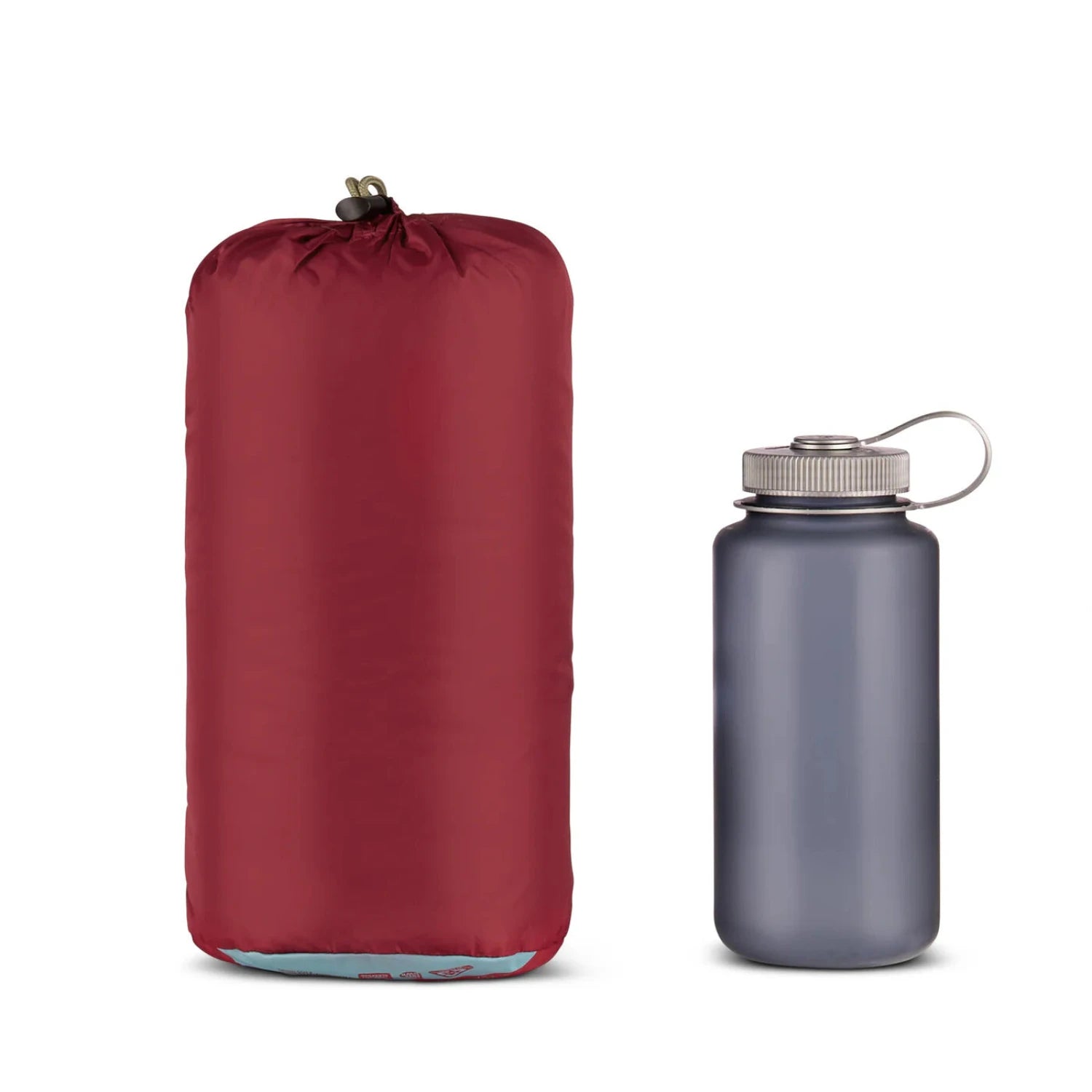 Kelty Space Cadet 40 Sleeping Bag in tibetan red, packed view