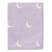 Kickee Pants Print Swaddling Blanket in thistle starry sky & moon, flat front