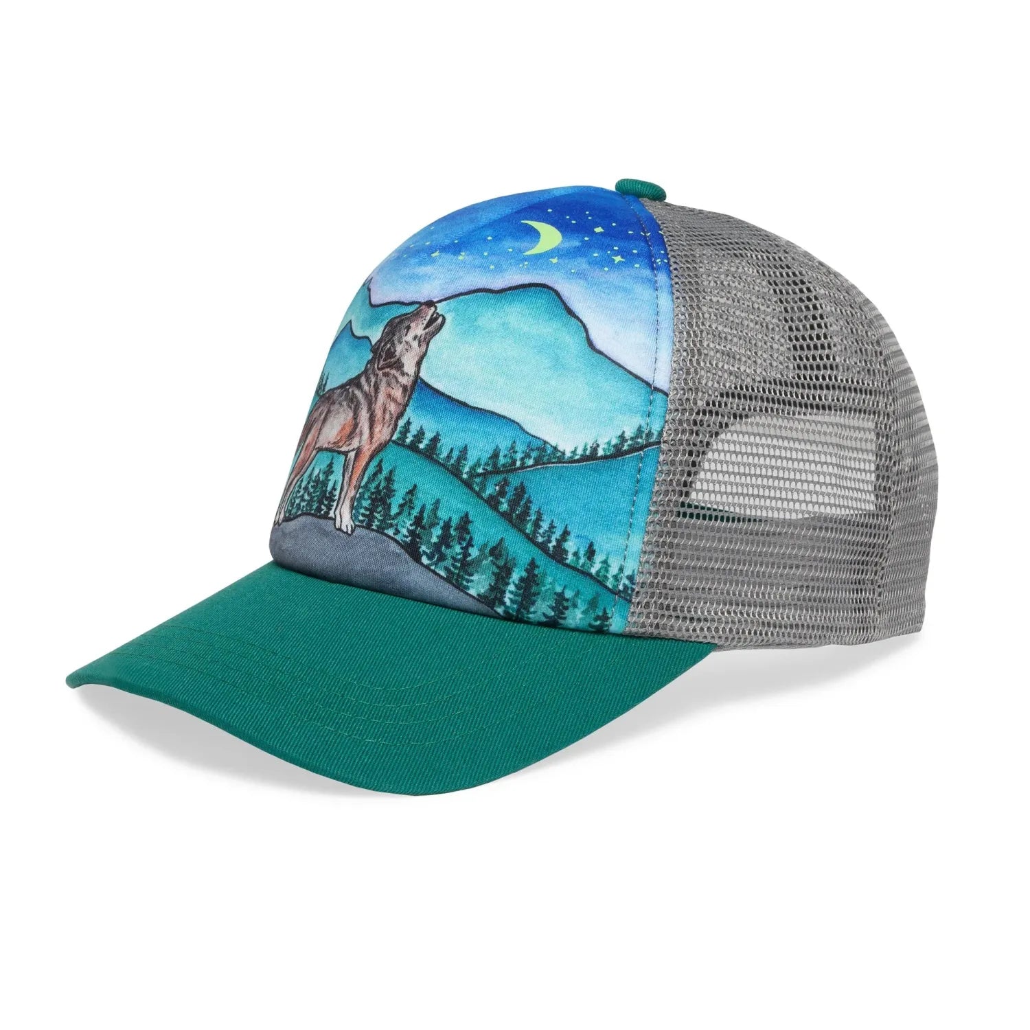 Sunday Afternoon Kid's Artist Series Trucker in Lone Wolf side view