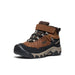 Keen Kid's Targhee IV Waterproof Hiking Boot shown in the Bison color option.