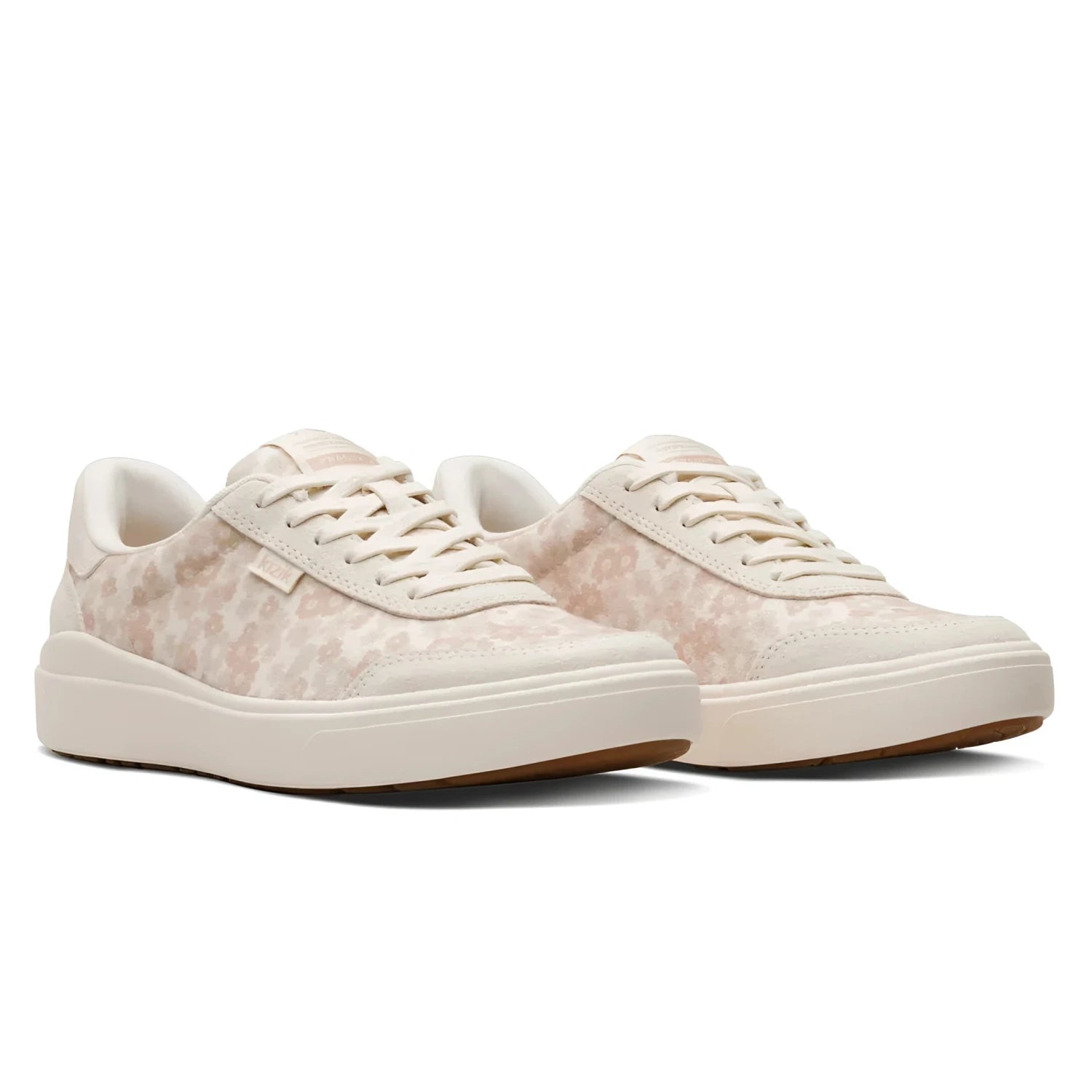 Kizik Women's Prague 2 Sneaker in floral pristine, pair front view